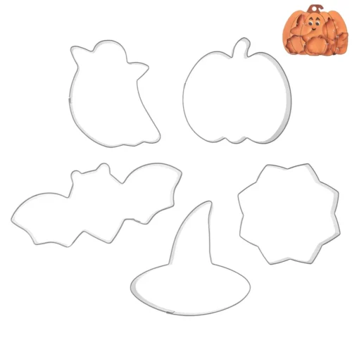 Vykrajovačka nerez tekvica Halloween sada 5 ks