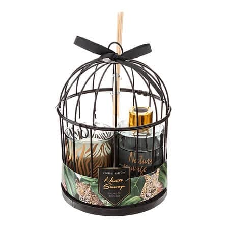 Darčeková sada sviečka a difúzer Lola Wild nature v klietke