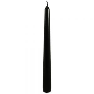Sviečka kónická 25cm čierna