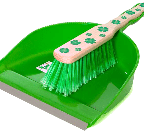 Metlička BIO drevená s lopatkou