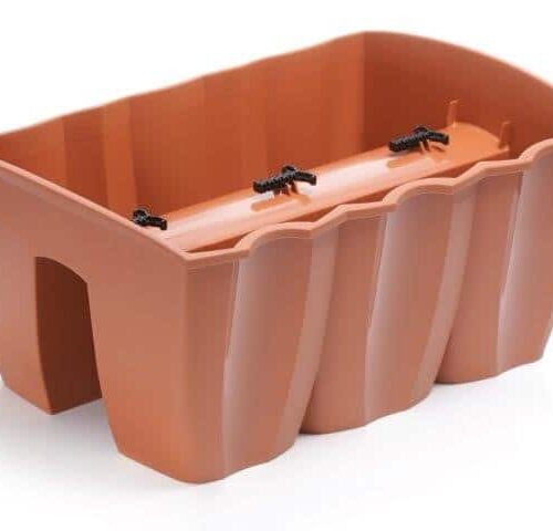 Hrantík na zábradlie CROWN hnedý terakota 39cm