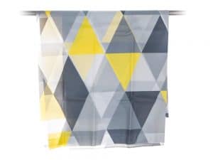 Kúpeľňový záves 180x200 trojuholníky