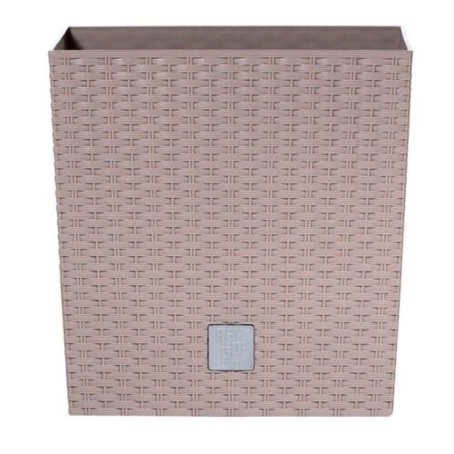 Ratanový kvetináč štvorec nízky Rato Low mocca