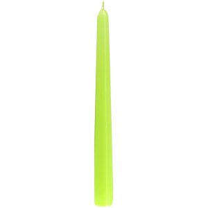 Sviečka kónická 25cm zelená