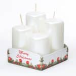 Adventné sviečky postupné 40 metalíza perla