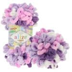Vlna PUFFY COLOR fialová č.6305