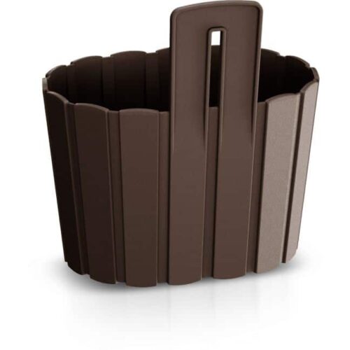 Kvetináč na stenu 20cm hnedý