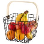 Košík kovový na ovocie s rúčkou