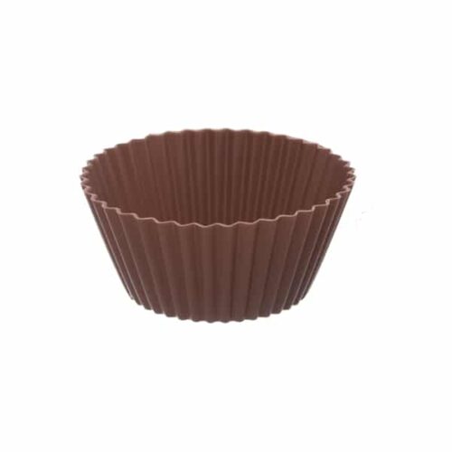 Silikónové formičky na muffiny hnedé 12ks