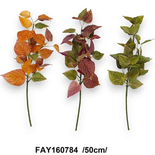 Vetva jesenných listov 50cm mix farieb