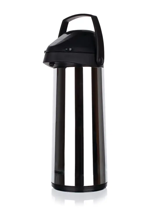 Termoska s pumpičkou Culinaria 1,9 l, nerezová, čierna