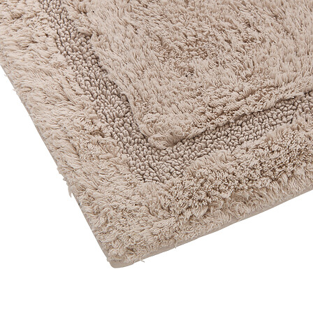 Kúpeľňová predložka Fluffy Colorama – 75 × 50 cm, béžová ľanová – Obrázok 2