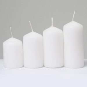 Adventná sviečka 40-4 postupná biela
