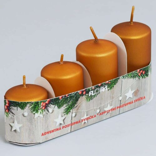 Adventná sviečka postupná medená