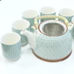 Čajová súprava na bylinkový čaj zelená mozaika
