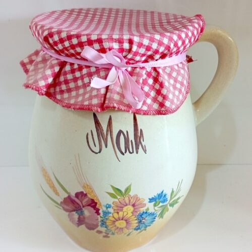 Džbán vysoký na mak vzor kvety