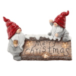 Vianočný trpaslíci s nápisom MERRY CHRISTMAS