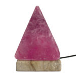 Kvalitná USB pyramídová soľná lampa - 9 cm (viac farebná)