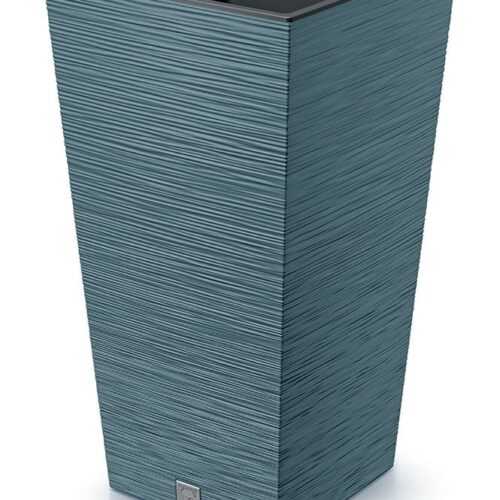 Kvetináč štvorec vysoký Furu modrý