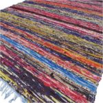 Luxusný ručne tkaný koberec 153 x 90cm modrý
