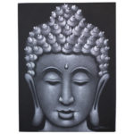 Obraz Budhu pieskovaný šedý