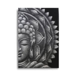 Obraz mandala - Budha šedý