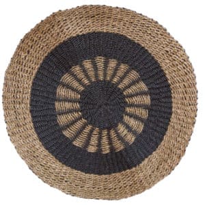 Okrúhly koberec z morskej trávy Vnútorné Slnko 1m