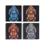 Sada 4 kusov obrazov Budha