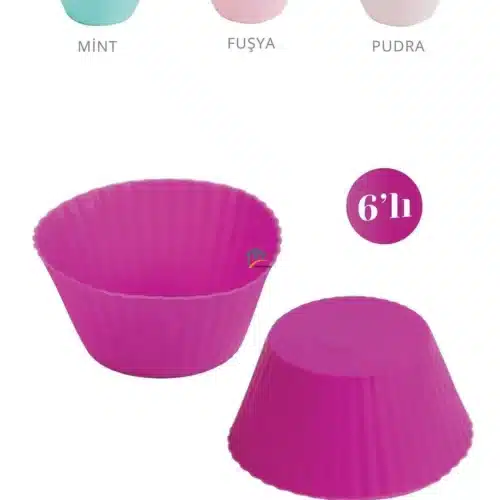 Silikónové formy na muffiny 6 ks