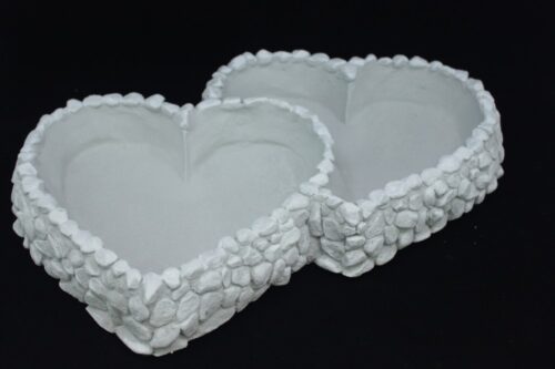 Srdce dvojité kamenné 6x32x39cm