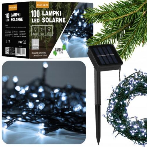 Svetelná reťaz 12m 100LED studene svetlo