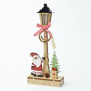 Vianočná lampa s mikulášom LED