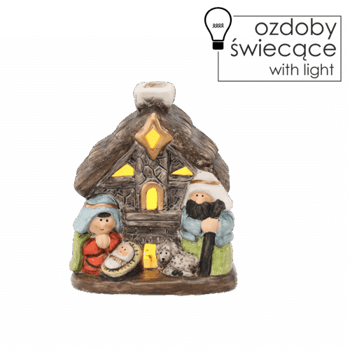 Vianočný LED betlehem 12cm