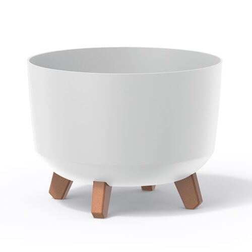 Kvetináč na nožičkách Gracia STANDART biely