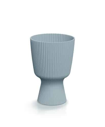 Kvetináč MILLY ROUND – svetlosivý